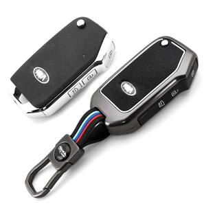 Housse de clé de voiture en alliage de Zinc DM pour <span class=keywords><strong>Kia</strong></span> <span class=keywords><strong>Sportage</strong></span> Ceed Sorento Cerato Forte KX3 K5 2017 2018 2019 <span class=keywords><strong>porte</strong></span>-clés de voiture à distance - Product Image 6