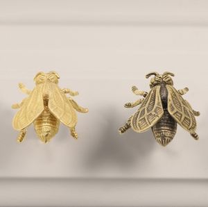 Retro Crafts Bee Messing Tür knauf Kleider schrank Schrank Türgriff Insekten Metall haken - Product Image 1