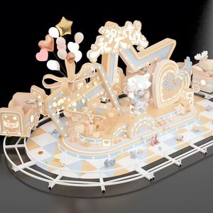 Manèges de train d'amusement intérieurs/extérieurs en fibre de verre, métal et acier durables pour centres commerciaux - Product Image 1