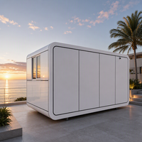 Capsule spatiale standard Apple Cabin, maison préfabriquée modulaire, mini-maison mobile, cabine conteneur pour glamping et complexes hôteliers