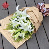 Carta da Regalo Floreale Stile Giornale Inglese Retrò Personalizzata Baoren Carta Riciclata Ecologica per Confezioni Artigianali