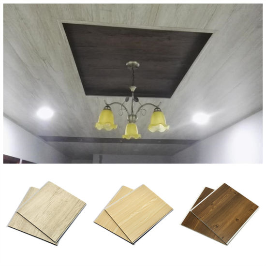 Fireproof PVC Decorative Ceiling Panel Plastic Wall Cladding For Home Bathroom