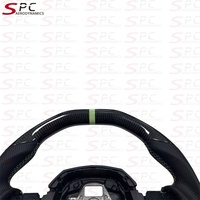 Volant en fibre de carbone SPC pour Porsche 911 718 Macan Cayenne Panamera 918 direction en fibre de carbone de remplacement