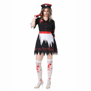 Nuevo vestido de Cosplay de <span class=keywords><strong>enfermera</strong></span> para adultos de Halloween, <span class=keywords><strong>disfraz</strong></span> de fiesta de vacaciones de zombis para mujer - Product Image 3