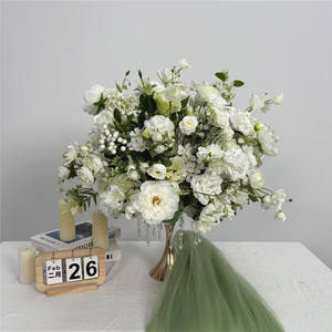 Bola de flores tropicales de seda hecha a mano para el Día de la Madre, centros de mesa para bodas, decoraciones con bolas de flores para mesa - Product Image 1