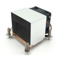 COOLSEVER CS-115X-2U6CA 115X Refroidisseur de processeur de bureau actif 12V en cuivre pur, dissipateur thermique à air 4 broches à double roulement à billes 95W