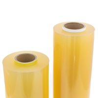 Film alimentaire transparent de qualité alimentaire Film plastique extensible en PVC Rouleau géant pour supermarché
