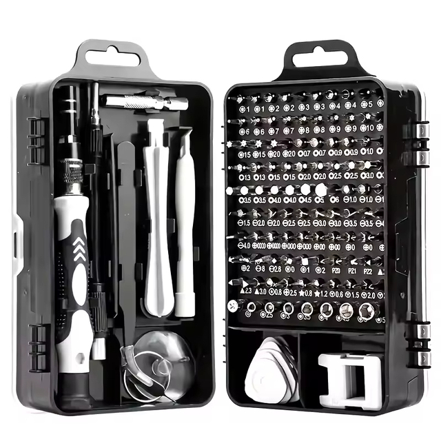 115 in 1 Lengthen Multifunctional Cell Phone Repair Kit Precision Screwdriver Bit Set Magnetic Electronic Repair Tool Set