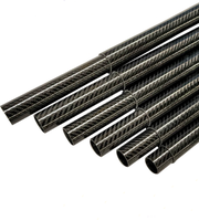 Mât télescopique en fibre de carbone pour pare-soleil, tube rond en fibre de carbone de 30 mm, 2 m