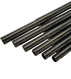 Poste de fibra de carbono Parasol telescópico Outrigger Filamento Winding Pole Mast Pole 30mm Tubo de tubo redondo de fibra de carbono 2M - Product Image 3
