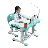 Table d'étude pour enfants, moderne, en bois et acier, multicolores, hauteur réglable, plateau inclinable, pour la maison, le bureau, l'école, les supermarchés