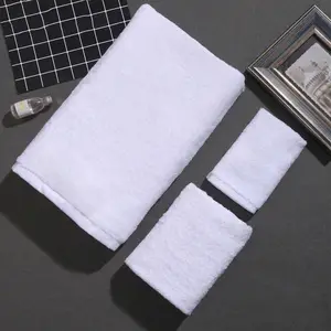 Ensemble de serviettes de bain en coton égyptien 100% avec broderie personnalisée pour hôtel Serviette de visage super douce Serviette à main absorbante