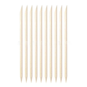 Pousse-cuticules double face en bouleau, bâtonnet de manucure jetable en bois, dissolvant de cuticules pour nail art, outil de salon de manucure DIY en gros - Product Image 4