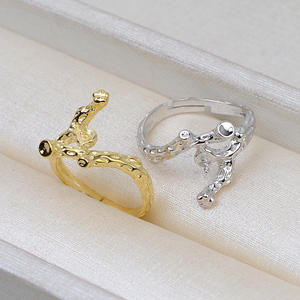 Handmade DIY S925 Silver <b>Split</b> <b>Ring</b> Living Tree Branch Retro Women's <b>Ring</b> with 5-7 Pearl Hollow Holder 2831 Geometry Accessory - Product Image 2