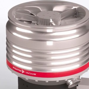 Pompe à vide turbomoléculaire Pfeiffer HiPace 300 M en acier inoxydable, ultra haute pression, moteur électrique triphasé - Product Image 3