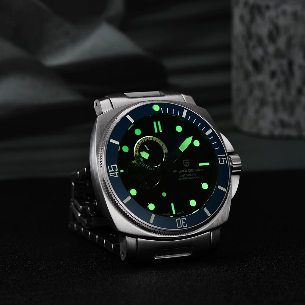 PAGANI DESIGN 43MM Men's Luxury Wrist Watch - 200M Diving