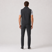 Ensemble décontracté 3 pièces pour homme personnalisé : Gilet léger réversible, haut à manches courtes, pantalon chino extensible (ODM)