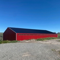 Entrepôt en acier préfabriqué à grande portée, bâtiment de stockage métallique préfabriqué pour l'utilisation de chariots élévateurs