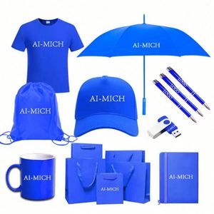 Ensemble cadeau d'entreprise personnalisé avec logo : T-shirt, tasse, sac, chaussettes, bouteille d'eau, gobelet isotherme, casquette avec logo - Product Image 1