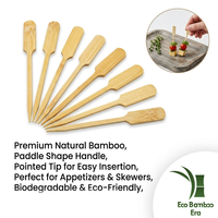 Brochettes en bambou, pics à fruits, bâtonnets de décoration pour desserts/buffets, réutilisables, aspect jetable pour événements