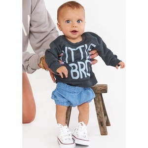 Ropa de verano para mamá y yo, sudadera acogedora, Bro pequeña, ropa de descanso, Mini ropa a juego - Product Image 3