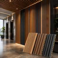 Paneles Separadores de Plástico 3D, Panel de PVC para Revestimiento de Paredes, Diseño Decorativo WPC para Paneles de Pared Interiores, Alternativa a la Madera