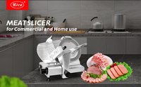 Nouvelle série Hualing, trancheuse à viande congelée semi-automatique commerciale de 12 pouces (300 mm) avec lame en acier inoxydable aluminium-magnésium, capacité supérieure à 10 L