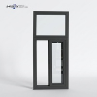 Ventana Corredera de Aluminio de Fábrica, Tamaño y Color Personalizados para Construcción Comercial y Residencial