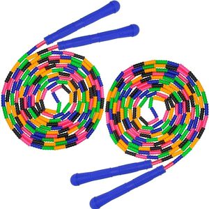 Bán buôn dài xử lý đính cườm jump rope phân đoạn jump rope cho Cardio phòng tập thể dục tập thể dục người lớn trẻ em trẻ em bỏ qua - Product Image 1