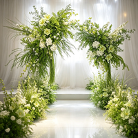 Iris 661 – Grandes compositions florales séchées de style européen pour allées de mariage, décorations de scène en T
