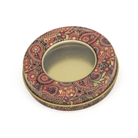 Boîte à safran en gros 3G, boîte en métal vide à motifs variés, emballage de haute qualité pour safran, boîte à safran à motifs variés