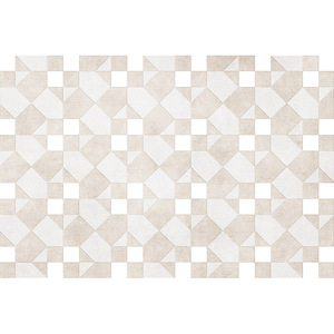 Alfombra Moderna con Patrón Geométrico de Diamantes, Beige, Fibra de Poliéster, Rectangular, Antideslizante, Impermeable, para el Hogar - Product Image 5