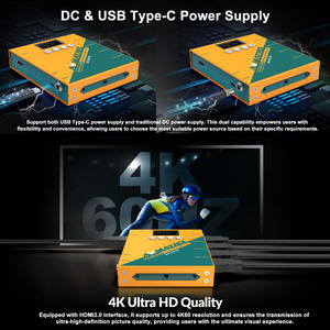 Répartiteur <span class=keywords><strong>HDMI</strong></span> Avmatrix SD1242-4K HD 4K60 4 ports 1 entrée 4 sorties Amplificateur de distribution audio vidéo pour la diffusion, la visioconférence - Product Image 5