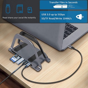 PULWTOP 9in1 Docking Station 4K Display <strong>Usbc</strong> TV <strong>Dock</strong> Type C Hub 1 HD.MI Multiport <strong>USBC</strong> Hub for ipad Stand Hub Laptop Stand - Product Image 6