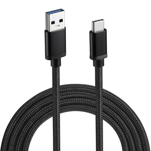 Cable de datos USB 3.0 a tipo C de 1 m con trenzado de nailon para carga rápida de teléfonos móviles. - Product Image 2