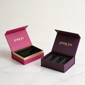 Custom Logo Embossed Handmade Eco Friendly Cardboard Rigid Paper Box For Gift Handicraft Packaging Wholesale High Quality