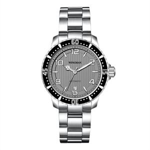 Montre de marque personnalisée, mouvement automatique NH35, boîtier en acier inoxydable, style professionnel, super lumineuse, étanche, automatique - Product Image 3