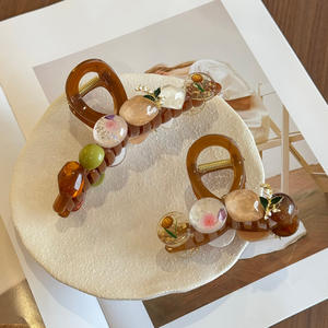 DOWELL Vente en gros Style français rétro haut de gamme pince à cheveux pince à cheveux décoration de cheveux pour filles pour la fête quotidienne - Product Image 1