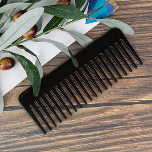 Ensemble <span class=keywords><strong>de</strong></span> peignes <span class=keywords><strong>de</strong></span> coiffure professionnels, 3 spécifications différentes, en plastique antistatique, à dents fines et larges, peigne noir pour hommes et femmes - Product Image 2
