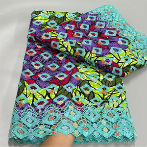 قماش دانتيل أفريقي مشمع عالي الجودة قماش دانتيل نيجيري قماش شبكي فرنسي فساتين نسائية - Product Image 1