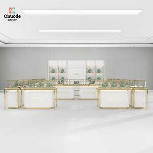 Custom Jewelry Kiosk Design with LED Glass Display Showcase | Luxury Mall Retail Booth for Rings, Necklaces, <b>Watches</b> - Product Image 6