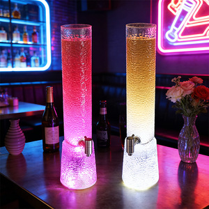 Distributeur de bière éclairé par LED, 3L, avec prise ronde, pour bar, fête, distributeurs de boissons - Product Image 3