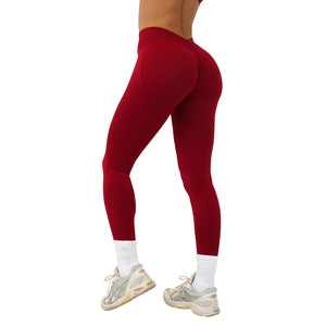 Yimo Leggings da Yoga <span class=keywords><strong>per</strong></span> Donna con Vita a V in 11 Colori, <span class=keywords><strong>Pantaloni</strong></span> da <span class=keywords><strong>Palestra</strong></span> Senza Cuciture alla Moda con Effetto Push-Up, <span class=keywords><strong>Pantaloni</strong></span> di Alta Qualità - Product Image 6