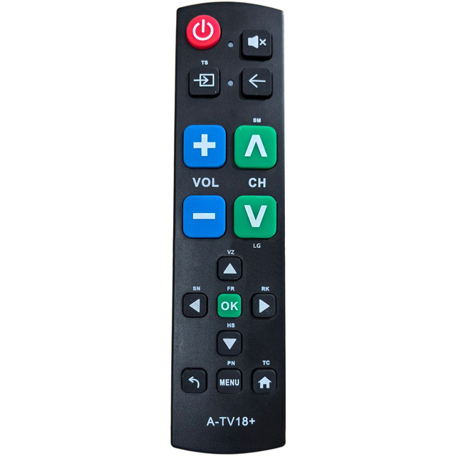 A-TV18+ Upgraded Learning-oriented Remote Control for Seniors Designed Specifically for TV Use