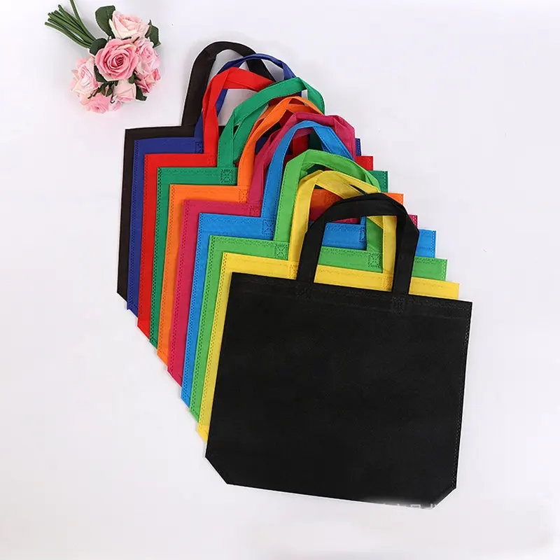Promotional Recyle Non Woven Shopping Tote Bag Refillable Packaging Customize Handbags Bag Tote Bags