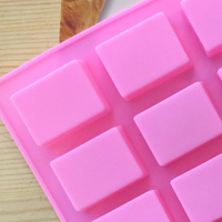 Nouveau Moule Carré en Silicone à 24 Cavités pour Puddings, Bonbons et Savons Faits Main, Outil de Décoration de Bougies, Fournitures de Pâtisserie