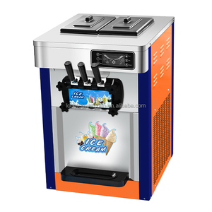 Hot-bán thương mại Tabletop mềm máy làm kem chất lượng cao <span class=keywords><strong>3</strong></span>-hương vị máy làm kem với màu sắc khác nhau - Product Image 3