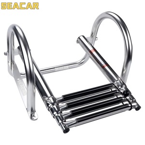 Escalera para barco Seacar, escalón plegable de acero inoxidable para barcos, yates y flotadores - Product Image 5
