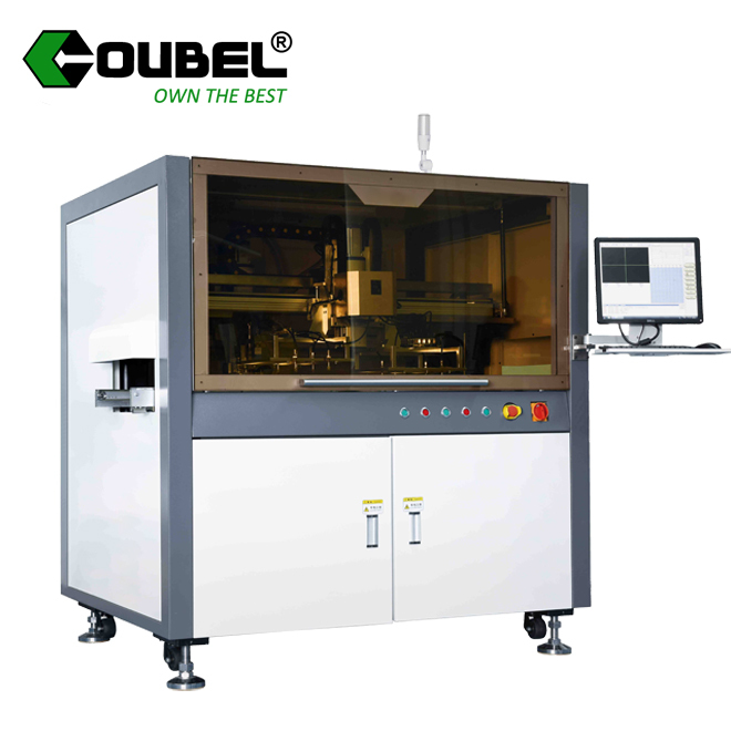 High speed orbital online cutting machine automatic vacuum type PCB cutter with stock