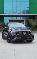 RUNDE 2024+ Mercedes-Benz GLE450/GLE63 SUV Coupé Style B, garnitures de pare-chocs avant en fibre de carbone avec aérations, installation par ruban adhésif 3M